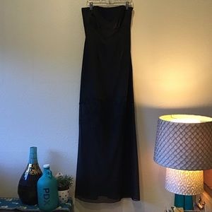 Black Strapless Formal Dress